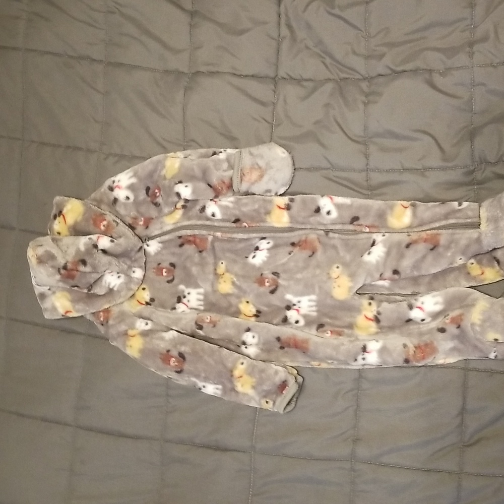 Baby Grand Fleece Footed PJs with Hood